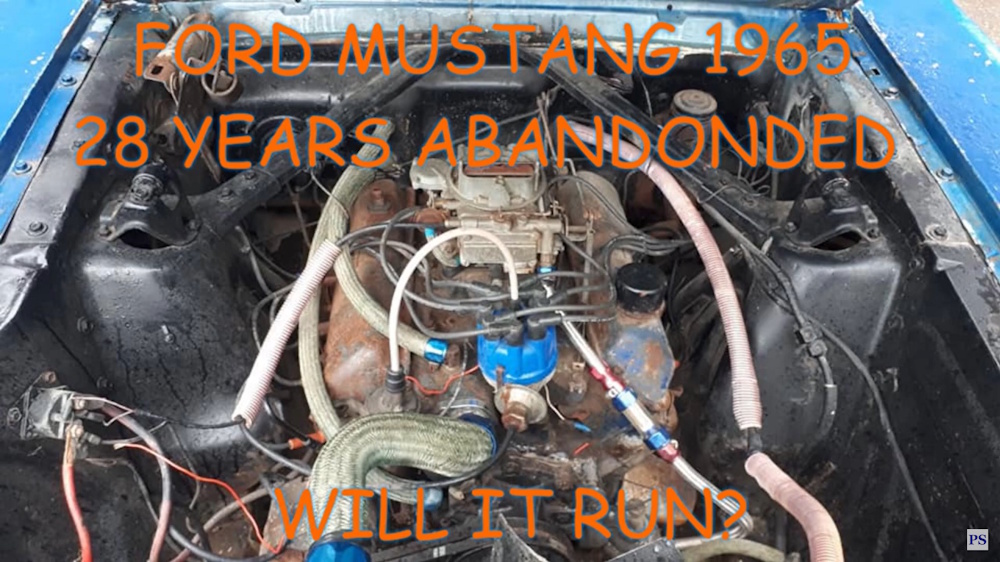 Erster Start Ford Mustang Coupé nach 28 Jahren Standzeit