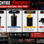 Zündspulen für den Ford Mustang 1964–1973